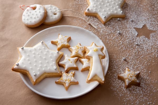 Biscuits de Noël glacés 