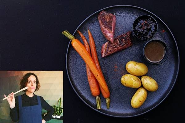Magret de canard et sauce aux pruneaux avec l'influenceuse La Cerise sur le Maillot