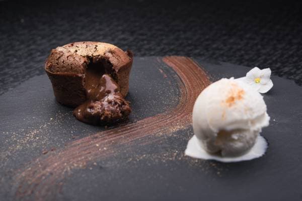 Moelleux chocolat, cœur choco-caramel