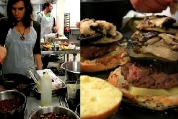 Duck burger