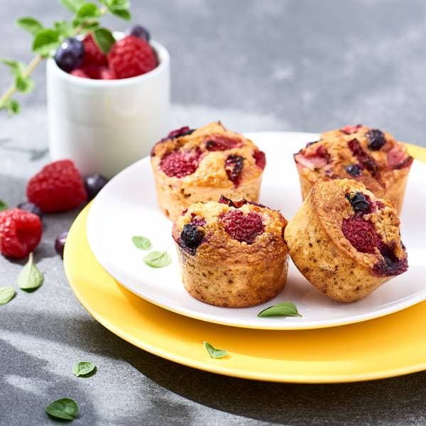 Mini Muffin de fruits rouges au muesli