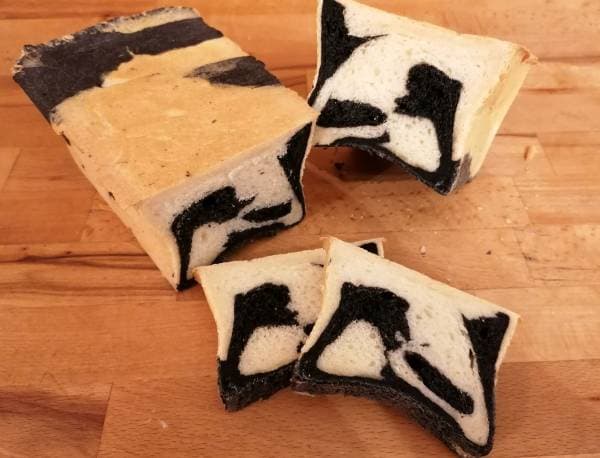 Pain de mie zébré