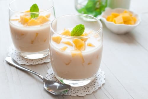 Pana cotta au gingembre émulsion coco