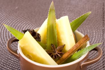 Ananas en cocotte aux épices