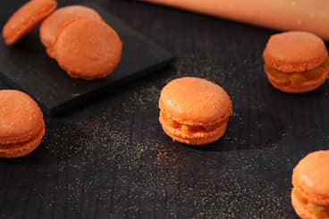 Macaron au sucre cuit au potiron et au gingembre