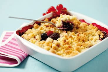 Crumble aux fruits rouges