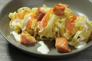Tagliatelle aux 2 saumons
