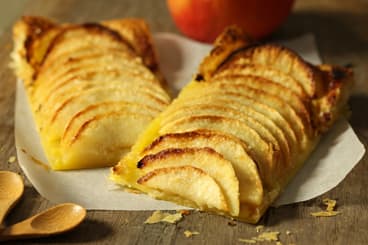 Tarte aux pommes feuilletée