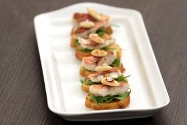 Toast de rouget et citron confit