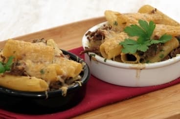Timbale de Rigatoni, sauce viande