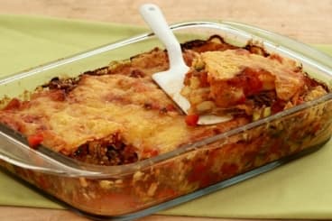 Lasagnes de boeuf et légumes