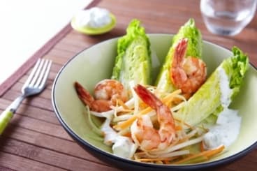 Salade de crevettes au Tzatziki