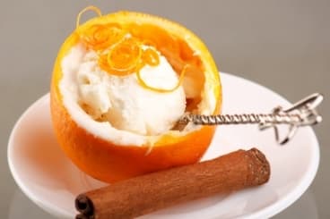 Orange givrée