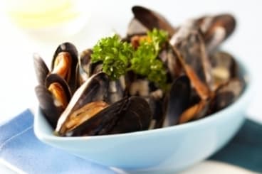 Moules à la crème d'ail