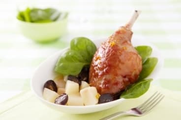 Cuisse de canard à l’orange sanguine