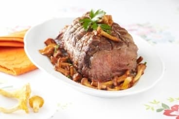 Rôti de veau aux girolles
