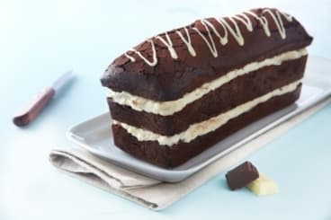 Moelleux chocolat noir fourré chocolat blanc 