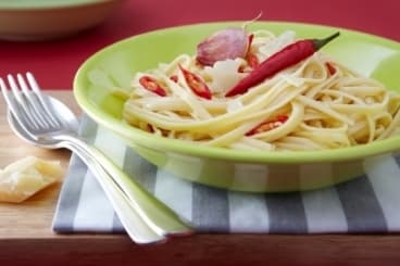 Fettuccine à l'ail et au piment