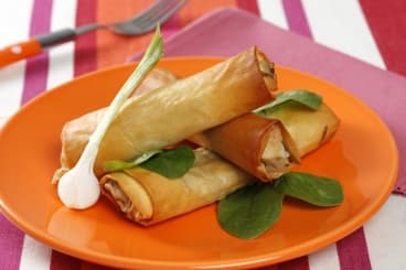 Rouleau de légumes au curry