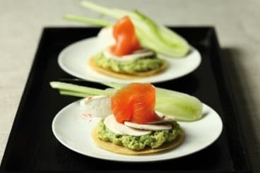 Tarte friande avocat et saumon fumé