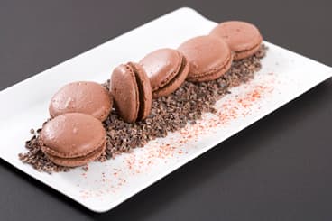 Macaron au chocolat et au piment d'Espelette