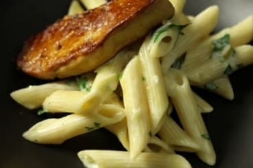 Penne au foie gras