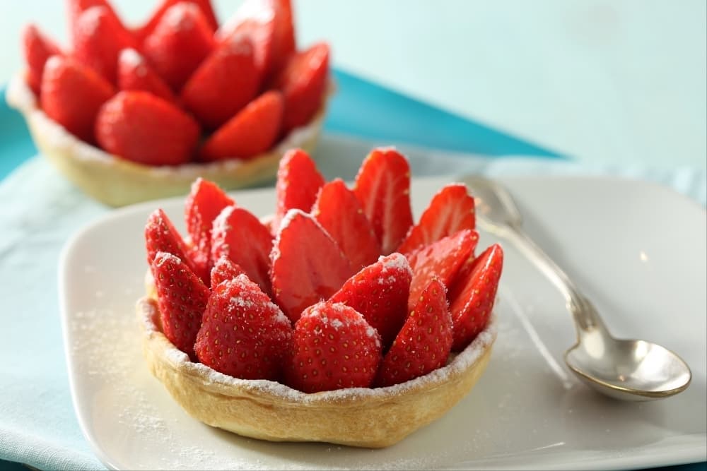 Tarte sablée aux fraises