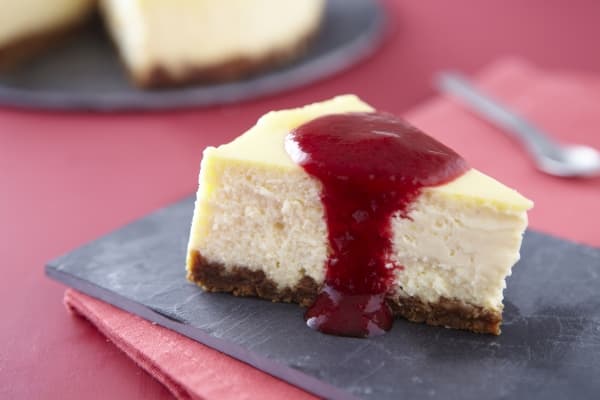 Cheesecake aux framboises et citron vert