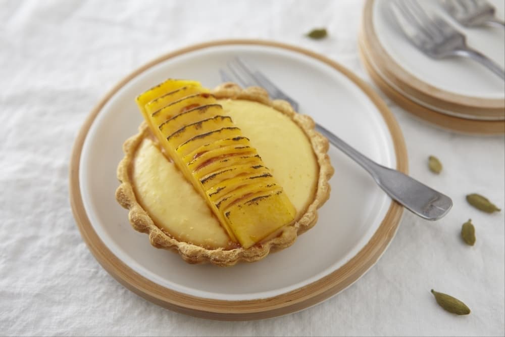 Tarte mangue-cardamome
