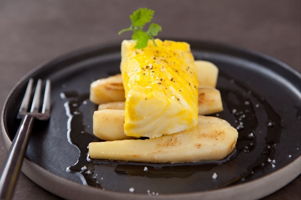 Cabillaud vapeur, panais confit