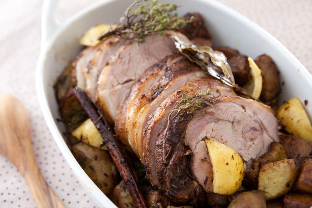 Epaule d'agneau confite aux épices