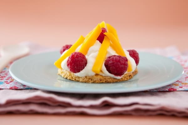 Mousse de mangue et petit sablé