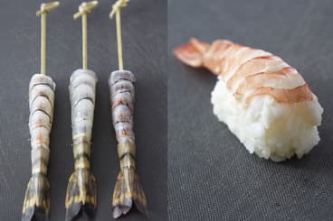 Nigiri de gambas