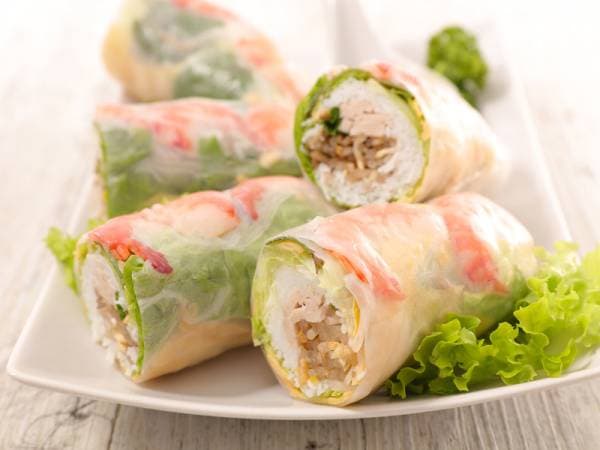 Rouleaux de printemps crabe- avocat