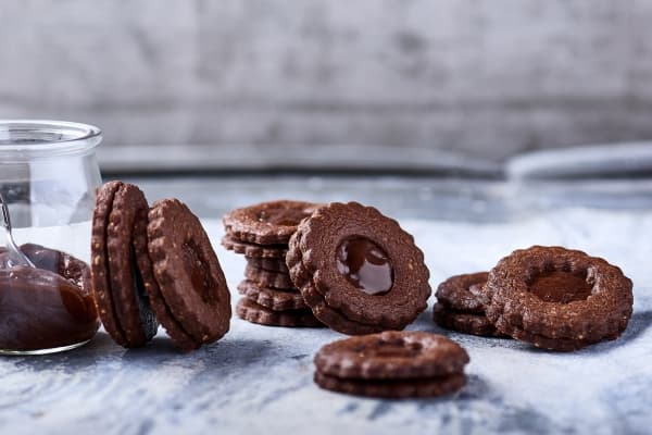Sablés tout chocolat au cœur fondant 
