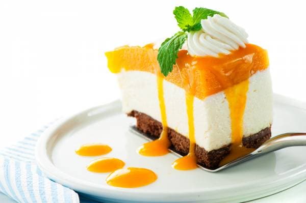 Entremet chocolat blanc mangue, Cœur mangue 