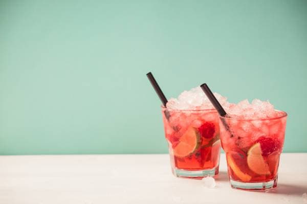 Mojito fraise et framboise pour enfants