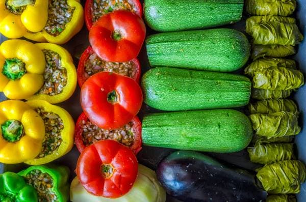 Trio de légumes farcis