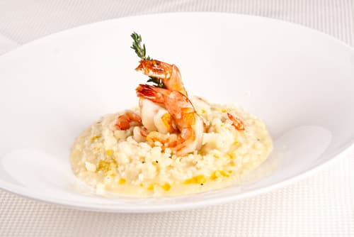 Risotto au safran et gambas