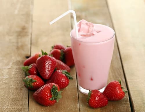 Milk-shake à la fraise