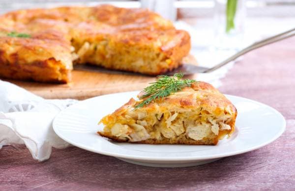 Tourte au poulet comme un "pot pie"