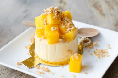 Cheesecake à la mangue