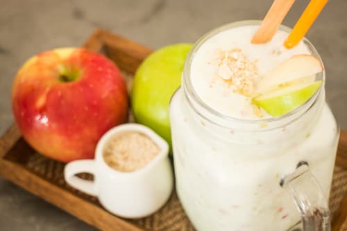 Smoothie pomme-citron vert-banane