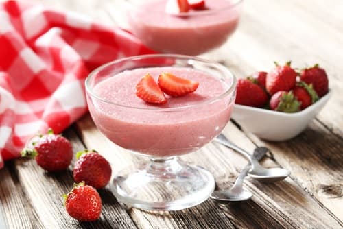 Mousse légère à la fraise