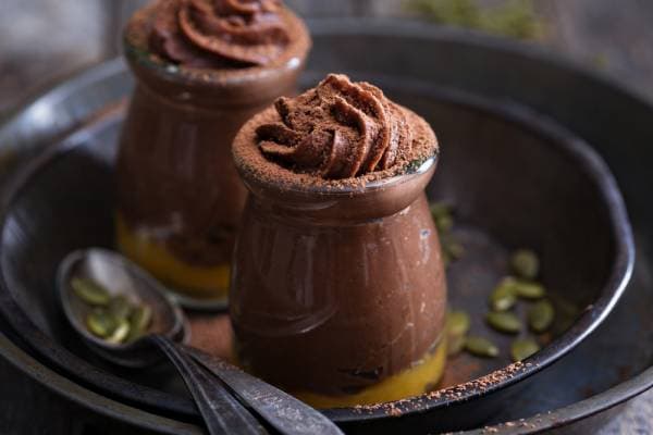 Mousse au chocolat vegan de la Guinguette d'Angèle