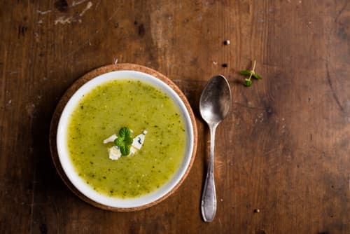 Velouté de courgettes aux saveurs indiennes