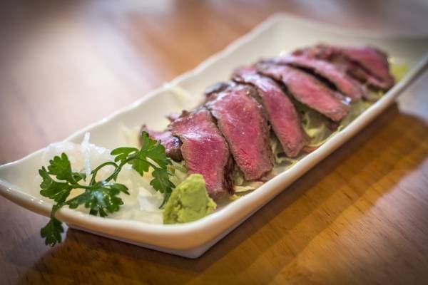 Tataki de boeuf gingembre 