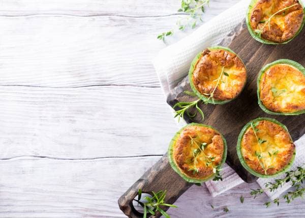 Tartes salées sans pâte à la fondue de poireaux, gruyère et maquereau fumé
