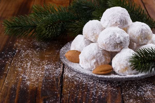 Sablés grecs aux amandes (Kourabiédès)