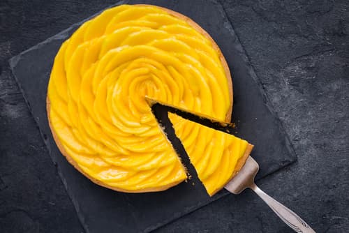 Tarte sablée à la mangue